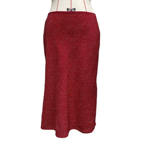 Vintage Blue Womens Size 7 Red Polka Dot Skirt - Picture 2 of 6